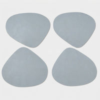 LISTINGOPT::kovosis::double-sided-anti-slip-pu-insulation-pad-table-mat-nordic-style-imitation-cowhide-pattern-water-droplet-shaped-leather-placemat::color-light-grey-blue