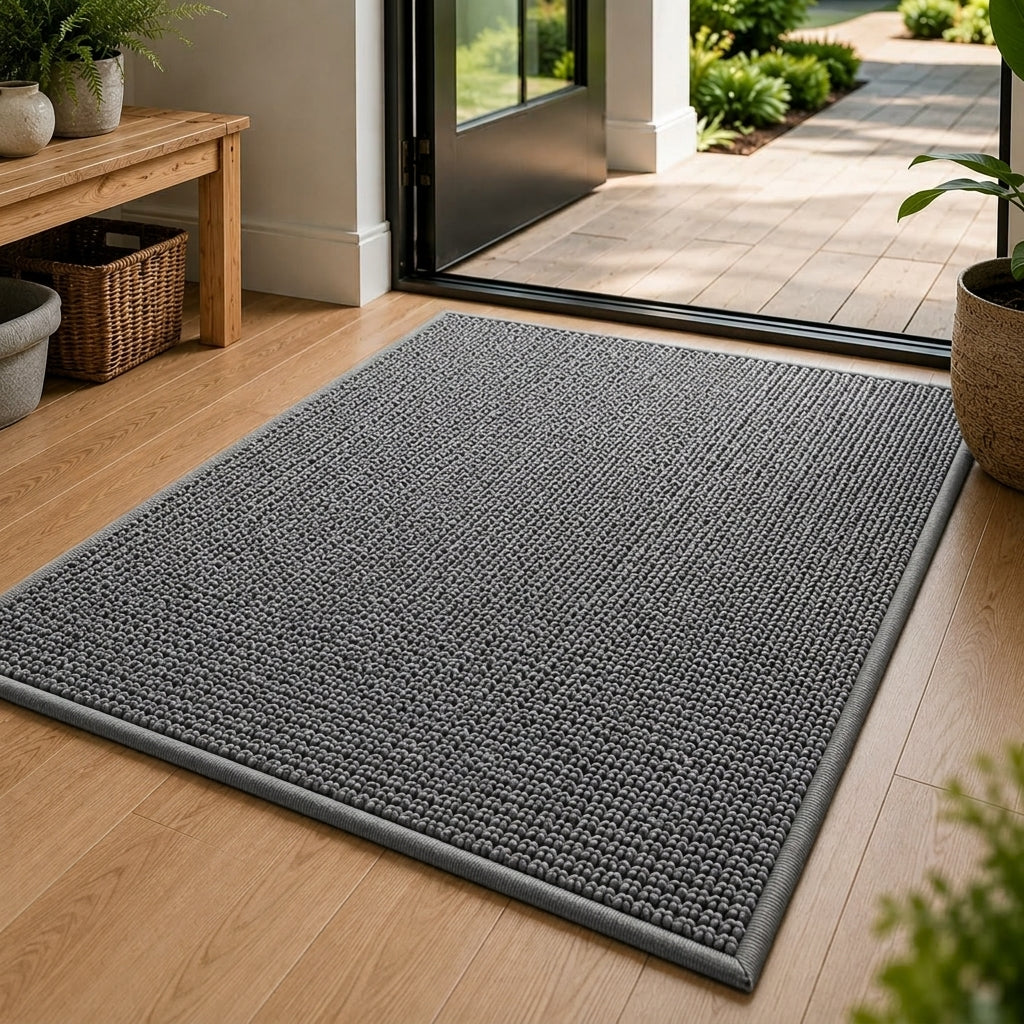 LISTINGOPT::kovosis::dryzone-highly-absorbent-doormat-for-clean-and-dry-indoor-outdoor-entrances::color-gray
