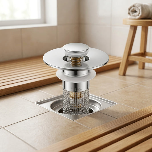 LISTINGOPT::kovosis::durable-stainless-steel-floor-drain-stopper-with-hair-catcher-anti-odor-pop-up-core-for-bathroom-washbasin-and-shower-cleaning::01-hero