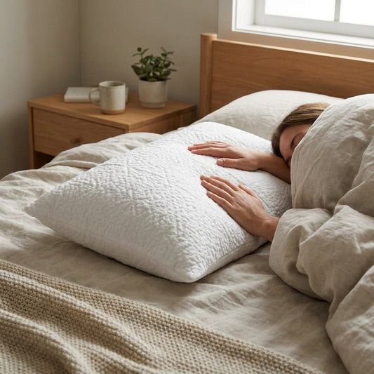 LISTINGOPT::kovosis::easy-breather-shredded-foam-pillow::02-inuse