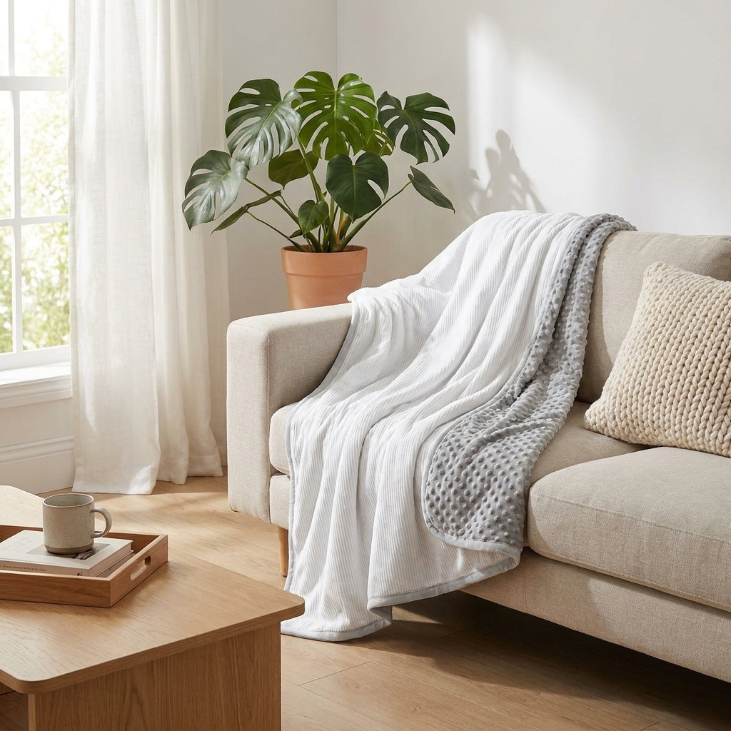 LISTINGOPT::kovosis::emotional-cooling-blanket-for-relaxation-soundwave-technology-embossed-striped-design-with-ball-accents-breathable-lightweight-summer-throw-machine-washable-wrinkle-resistant-multi-use-blanket-and-shawl-in-white-and-grey-random-color::03-lifestyle