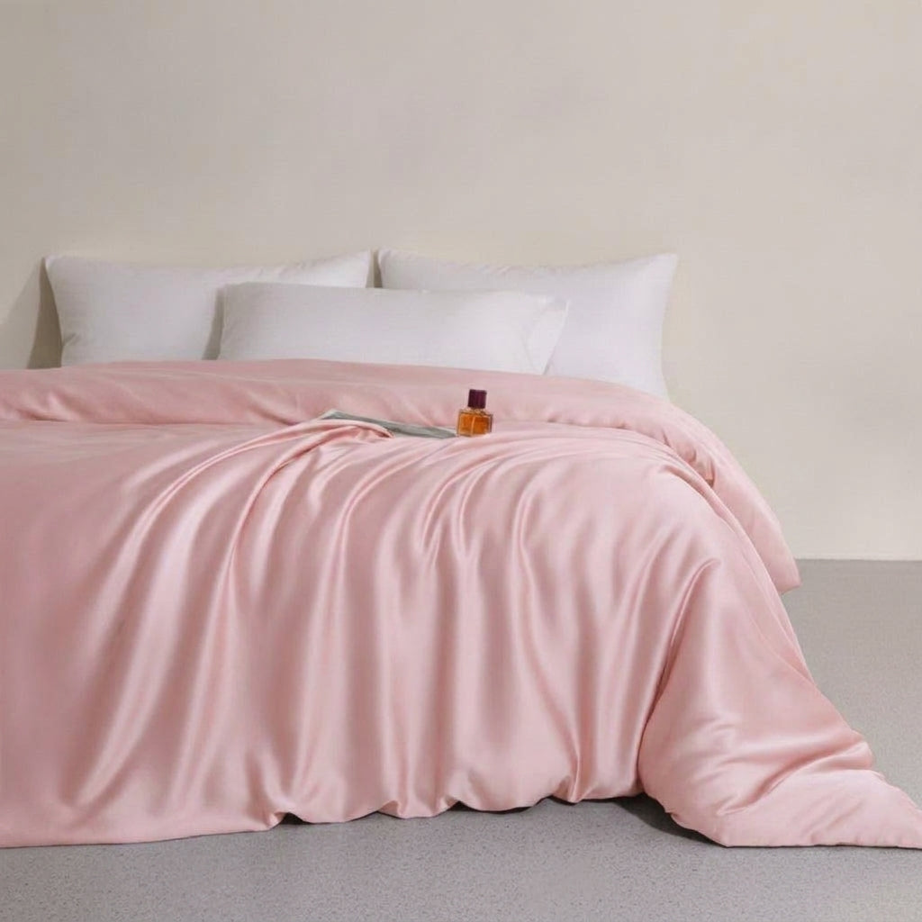 LISTINGOPT::kovosis::eucalyptus-lyocell-bedding-set-1pc-duvet-cover-summer-cooling-bamboo-bed-covers::color-light-pink