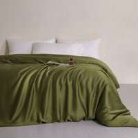 LISTINGOPT::kovosis::eucalyptus-lyocell-bedding-set-1pc-duvet-cover-summer-cooling-bamboo-bed-covers::color-olive-green