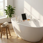 LISTINGOPT::kovosis::expandable-drain-bath-shelf-caddy-tray-multifunctional-plastic-bathtub-tray-bathroom-organizer-simple-stylish-bathtub-storage::03-lifestyle