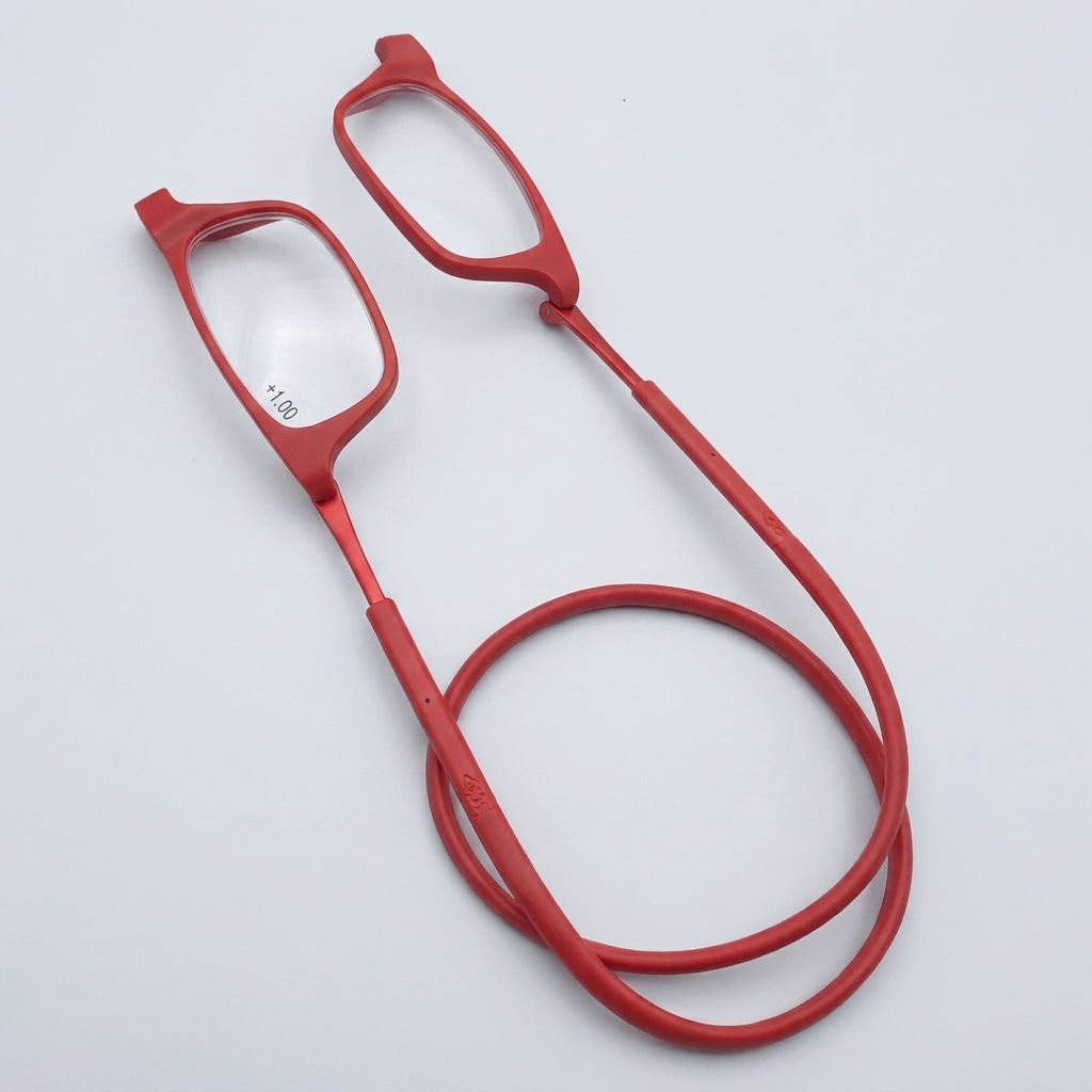 LISTINGOPT::kovosis::eyesmart-innovative-magnetic-reading-glasses-with-neck-hanging-comfort-design::color-red
