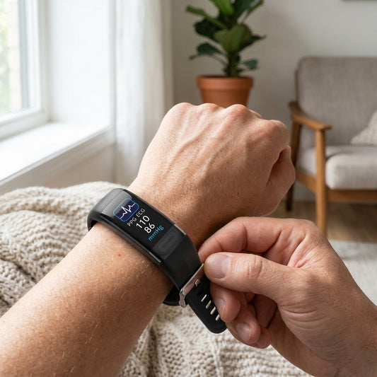 LISTINGOPT::kovosis::fda-approved-wrist-blood-pressure-monitor-ekg-heart-rate-spo2-and-sleep-tracker::02-inuse