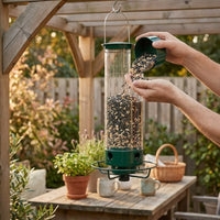LISTINGOPT::kovosis::feedsafe-squirrel-proof-bird-feeder-for-hassle-free-backyard-birdwatching::02-inuse