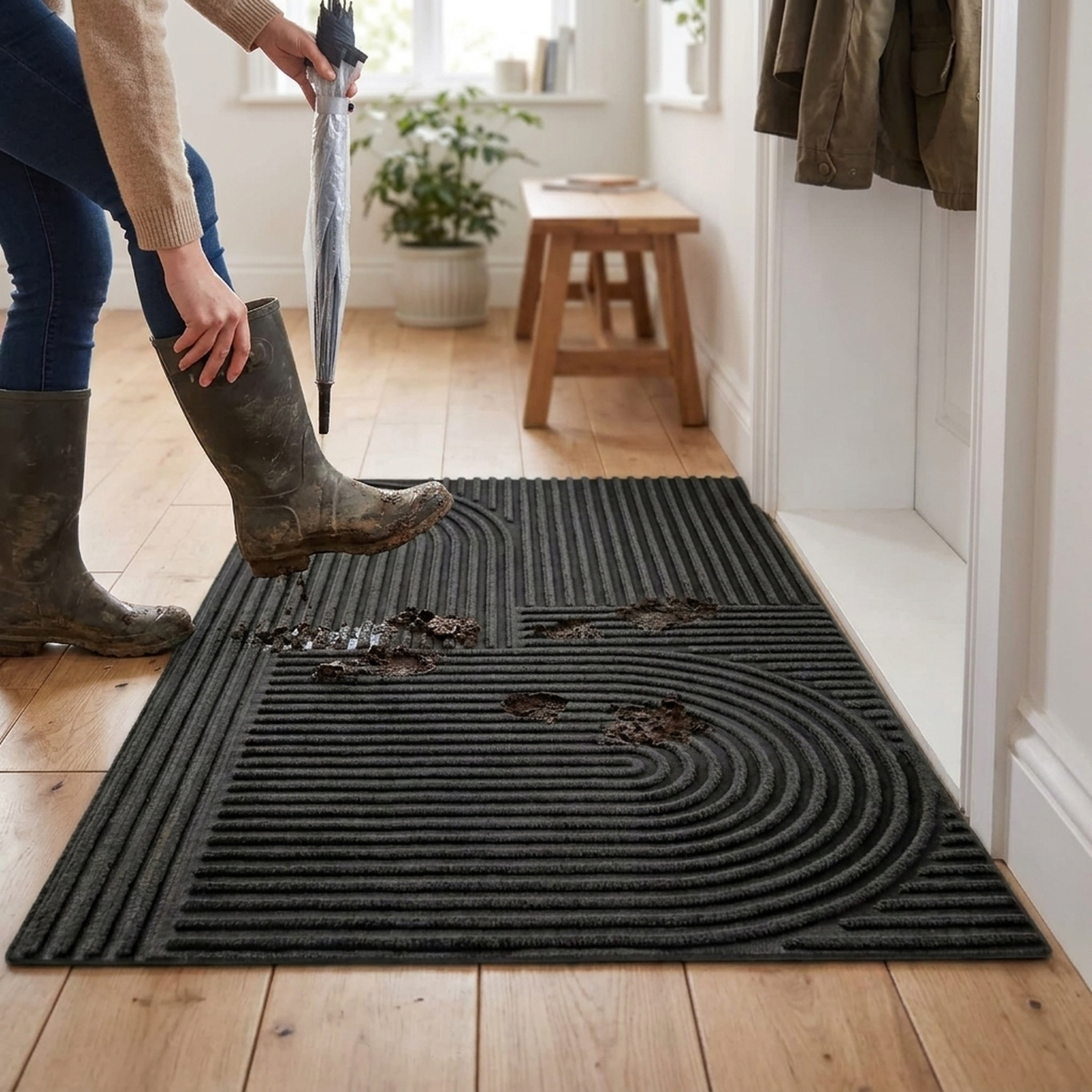 LISTINGOPT::kovosis::flowline-washable-mat-artful-dry-floors::02-inuse