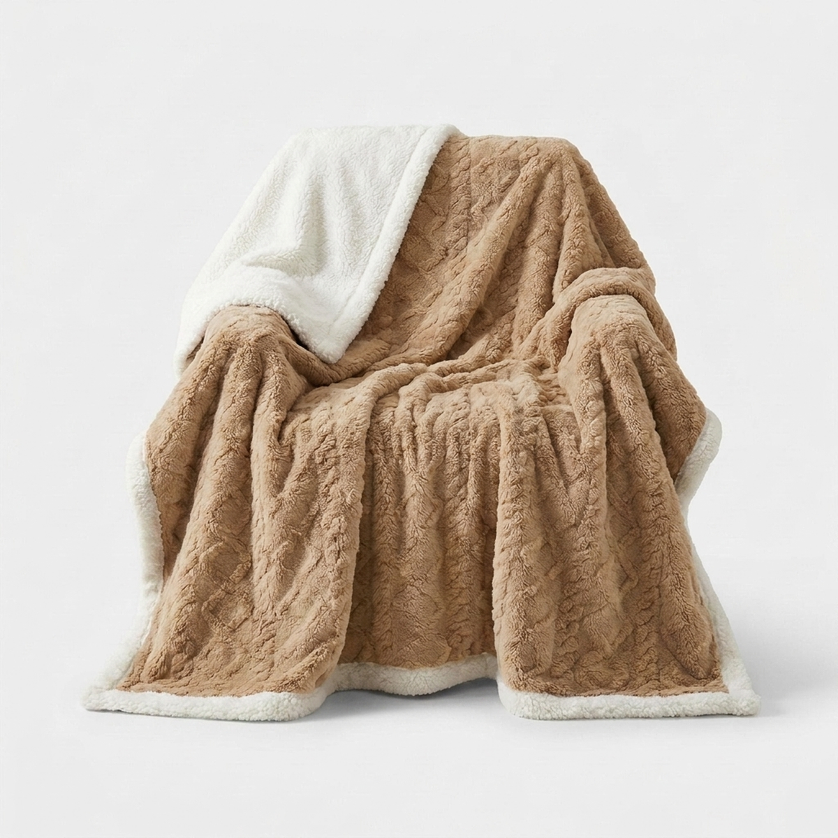LISTINGOPT::kovosis::fluffy-lambswool-blanket-for-lasting-warmth::color-beige