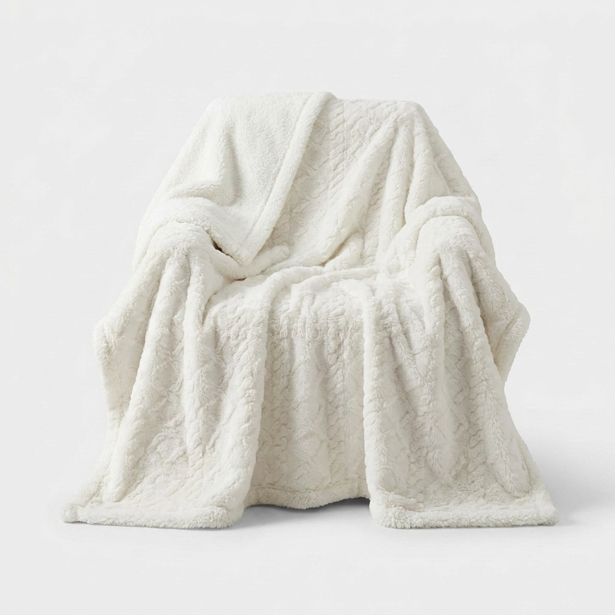 LISTINGOPT::kovosis::fluffy-lambswool-blanket-for-lasting-warmth::color-white