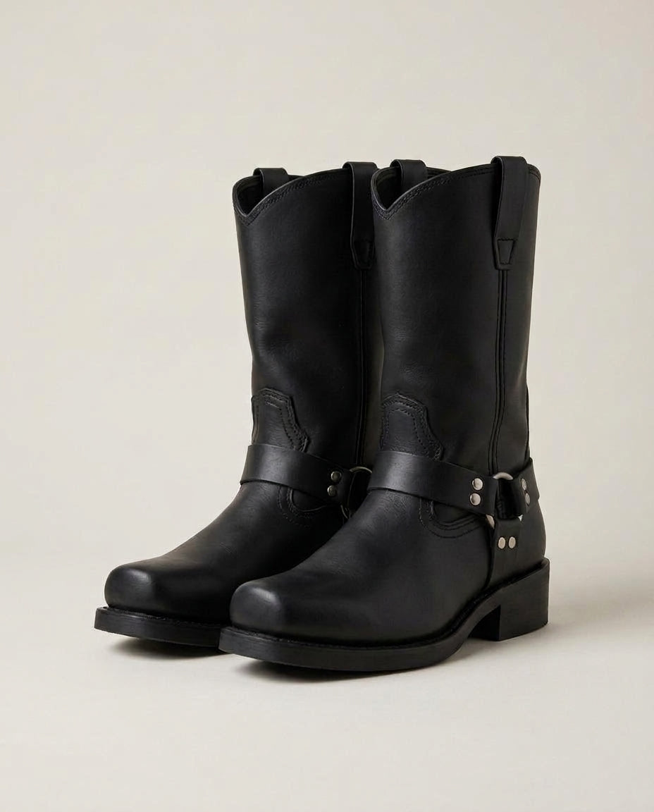 LISTINGOPT::kovosis::forgedsteel-harness-stiefel-bieten-robusten-schutz-mit-wasserdichtem-leder-rutschfester-sohle-und-hitzebestandiger-technologie-ideal-fur-alltag-und-outdoor-aktivitaten::color-black