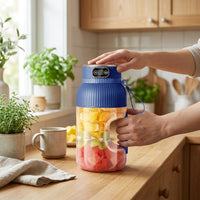 LISTINGOPT::kovosis::fruit-juicer-portable-multifunctional-drink-cup-upgraded-10-blade-large-capacity-portable-juicer-multifunctional-juicer-blender-suitable-for-vegetables-fruits-and-smoothies-rechargeable-juicer-suitable-for-sports-travel::02-inuse