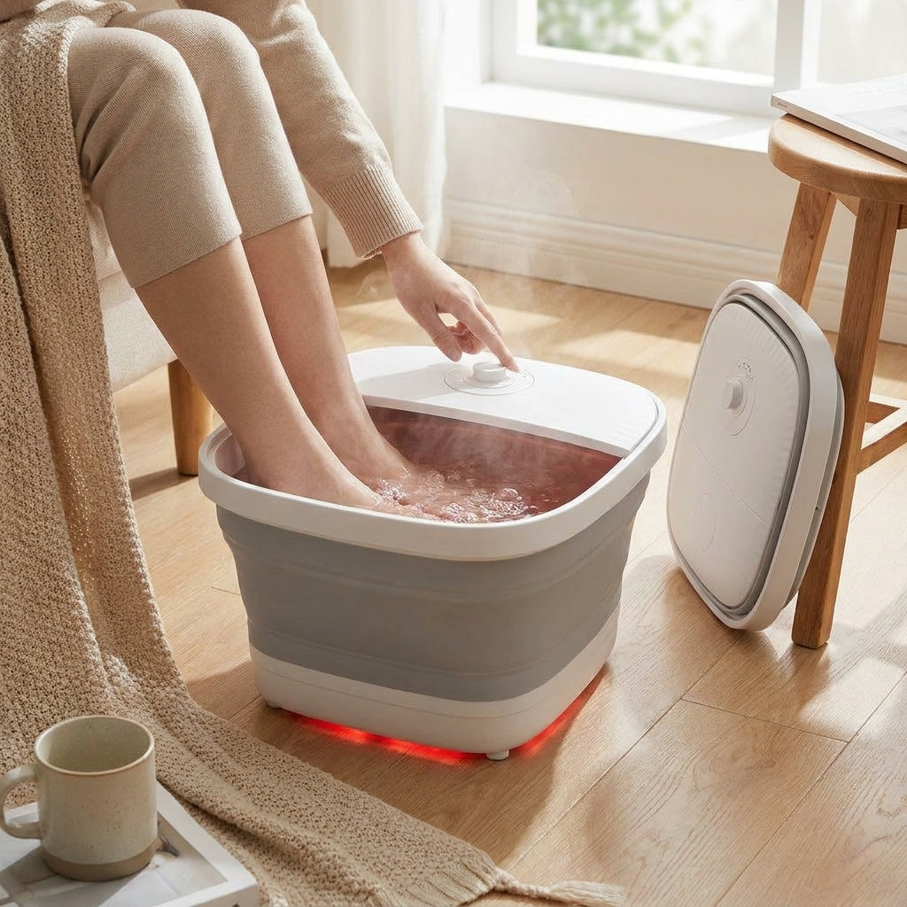 LISTINGOPT::kovosis::fully-automatic-massage-heating-foot-bath-folding-heat-constant-temperature-foot-wash-basin-relieve-pressure-relax-massager-spa::02-inuse