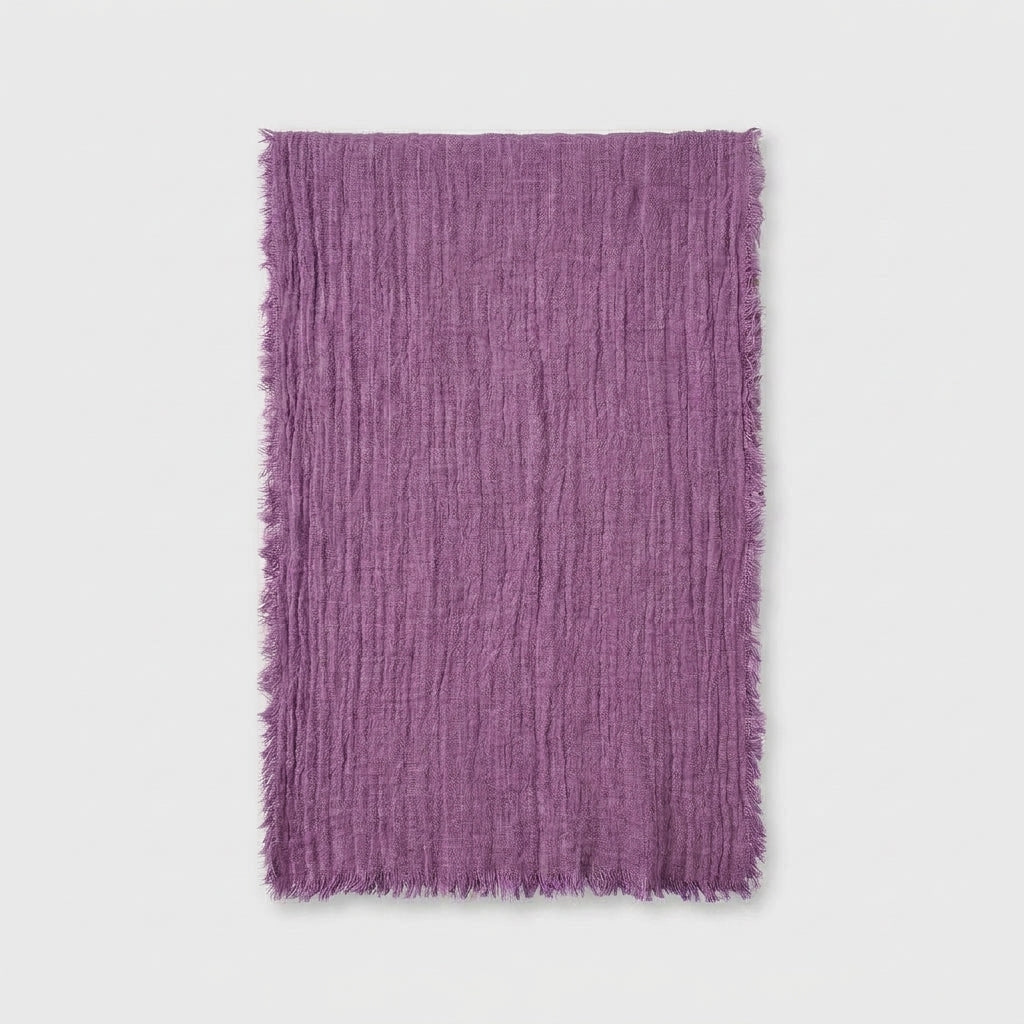 LISTINGOPT::kovosis::gauze-cotton-wedding-table-runner-retro-pink-burr-texture-dining-napkins-gift-kitchen-table-runners-home-christmas-table-decor::color-purple