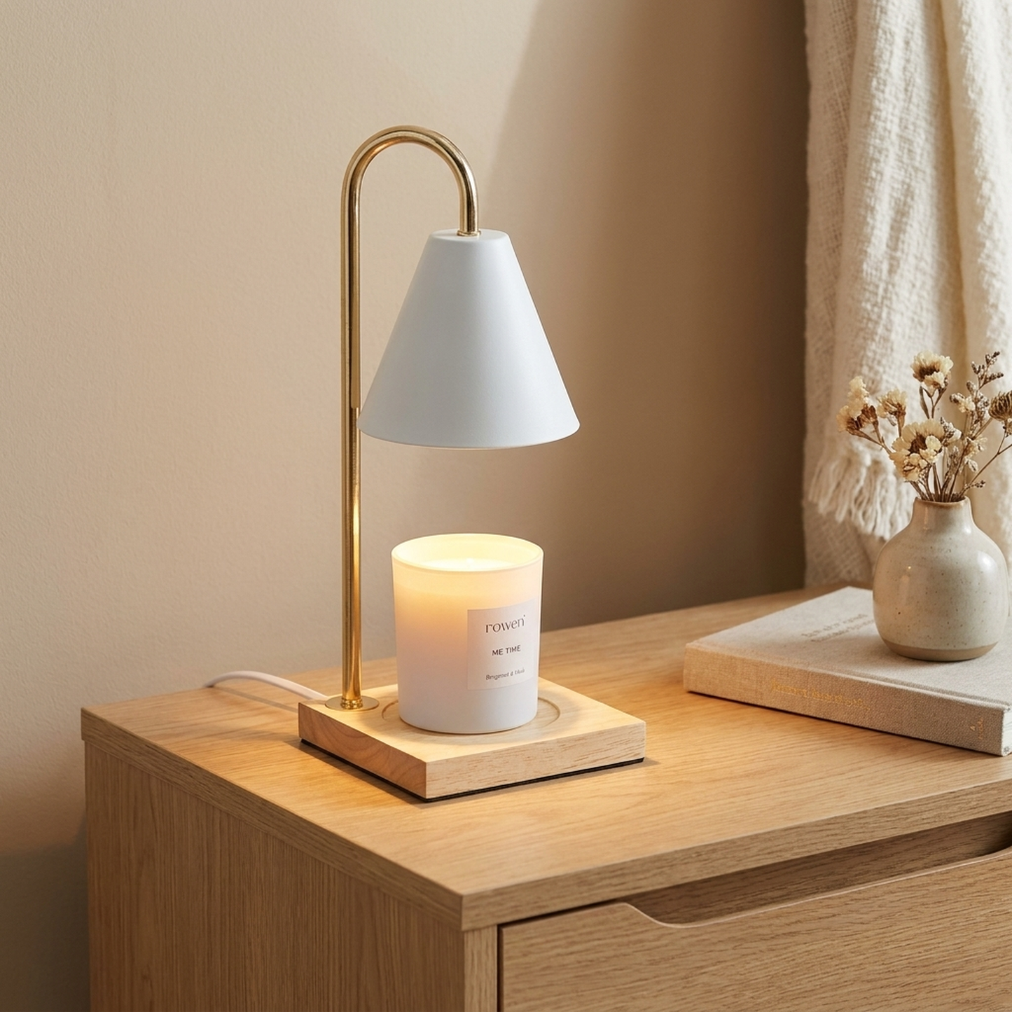 LISTINGOPT::kovosis::gold-accent-candle-warmer-for-safer-ambiance::01-hero