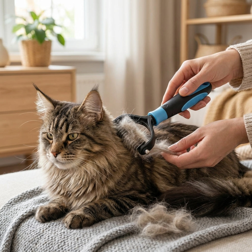 LISTINGOPT::kovosis::groommaster-pro-dual-sided-deshedding-brush-for-dogs-cats::02-inuse