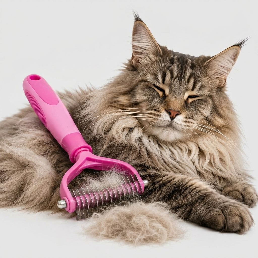 LISTINGOPT::kovosis::groommaster-pro-dual-sided-deshedding-brush-for-dogs-cats::color-pink