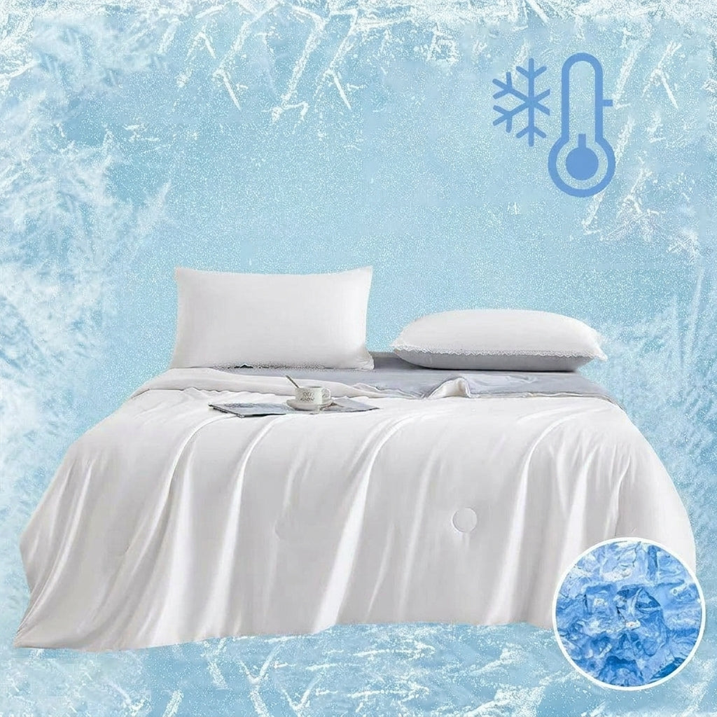 LISTINGOPT::kovosis::high-quality-cooling-blankets-smooth-air-condition-comforter-lightweight-summer-quilt-with-double-side-cold-cooling-fabric::color-white