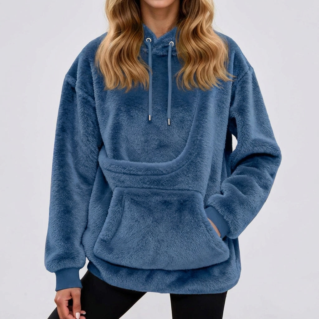 LISTINGOPT::kovosis::hot-sale-hoodie-womens-fall-and-winter-fleece-pet-pocket-hooded-sweatshirt-funny-pullover-top-cat-and-dog-holder-carrier-hoodies::color-blue