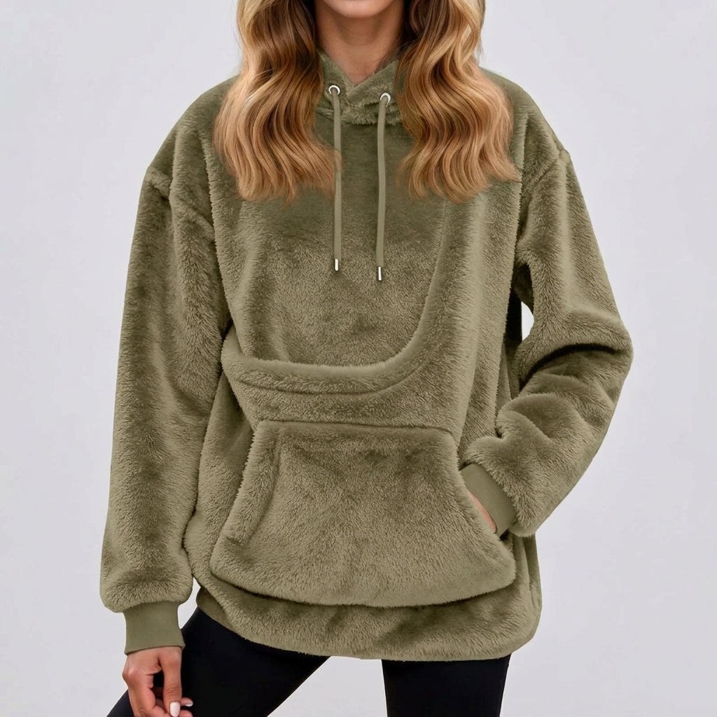 LISTINGOPT::kovosis::hot-sale-hoodie-womens-fall-and-winter-fleece-pet-pocket-hooded-sweatshirt-funny-pullover-top-cat-and-dog-holder-carrier-hoodies::color-khaki