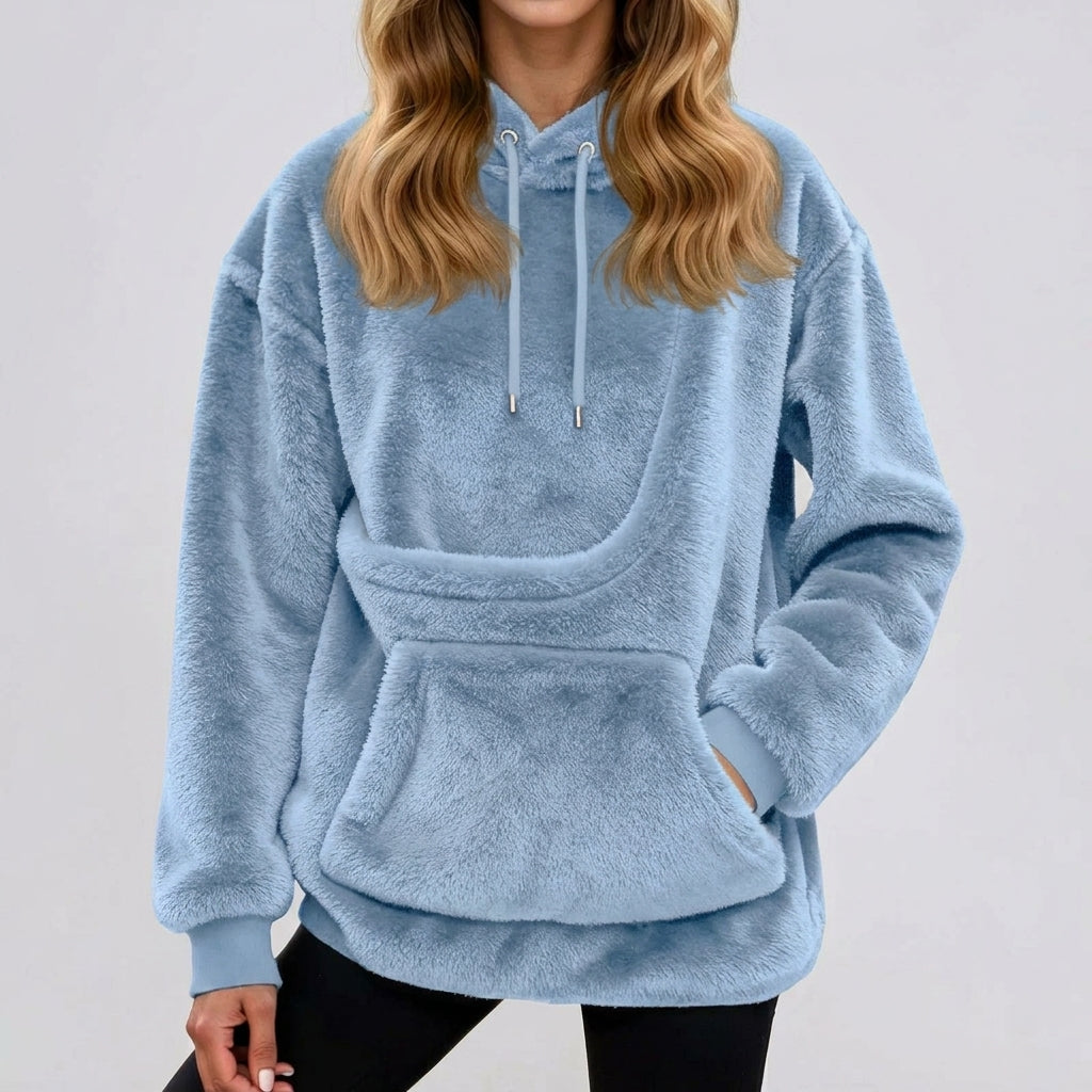 LISTINGOPT::kovosis::hot-sale-hoodie-womens-fall-and-winter-fleece-pet-pocket-hooded-sweatshirt-funny-pullover-top-cat-and-dog-holder-carrier-hoodies::color-light-blue
