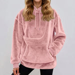 LISTINGOPT::kovosis::hot-sale-hoodie-womens-fall-and-winter-fleece-pet-pocket-hooded-sweatshirt-funny-pullover-top-cat-and-dog-holder-carrier-hoodies::color-pink