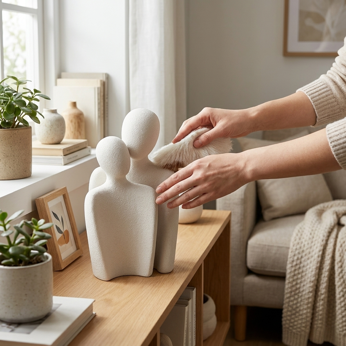 LISTINGOPT::kovosis::infinite-love-ceramic-duo-sculptures-a-meaningful-focal-point::02-inuse