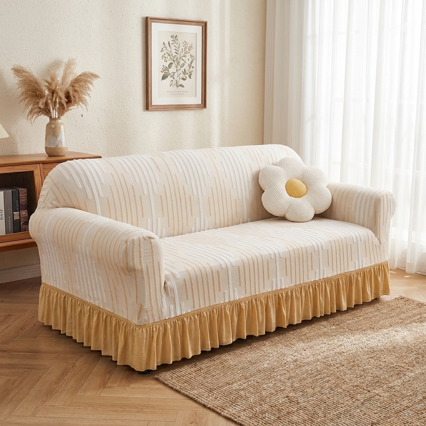 LISTINGOPT::kovosis::jacquard-ruffle-sofa-cover-for-elegant-protection::variant-unique-2578e4050e900c