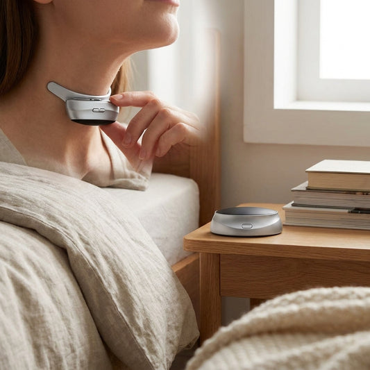 LISTINGOPT::kovosis::jianyoucare-electric-anti-snoring-device-dual-frequency-pulse-magnetic-attraction-quiet-sleep-aid-breathing-corrector-stop-snore::02-inuse