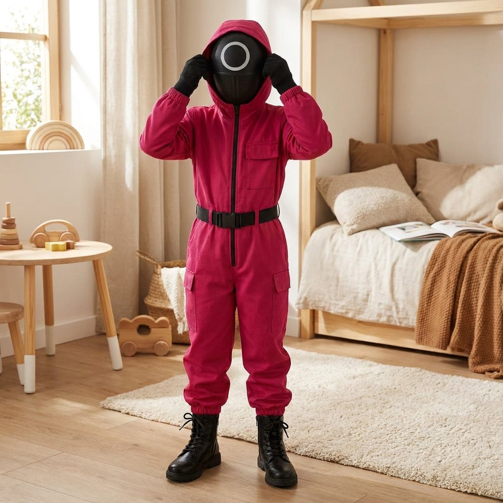LISTINGOPT::kovosis::kids-costume-guard-hooded-jumpsuit-mask-party-outfit-set::02-inuse