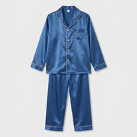 LISTINGOPT::kovosis::kids-pajama-set-sleepwear-soft-button-front-nightwear::color-blue