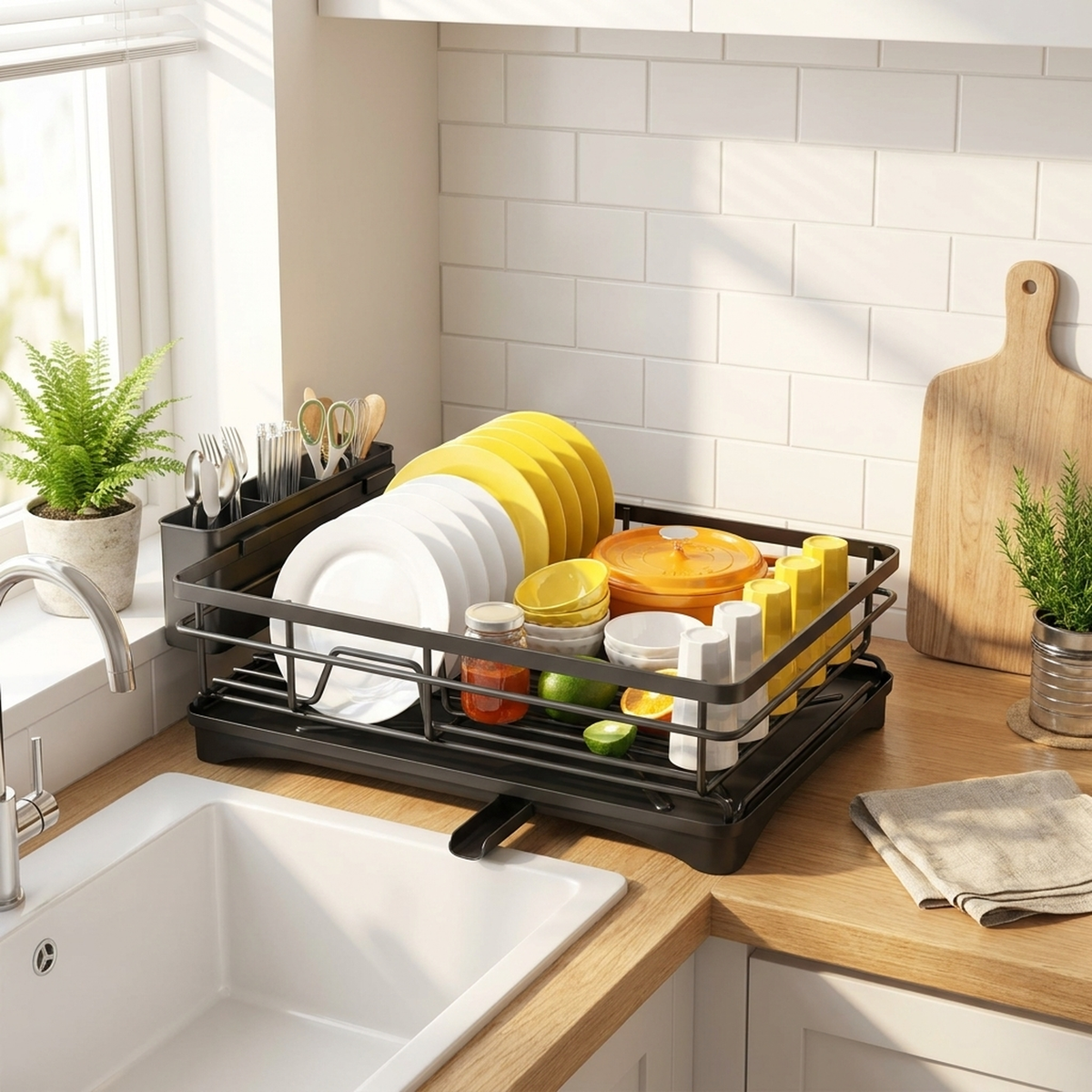 LISTINGOPT::kovosis::large-dish-drying-rack-for-clutter-free-counters::03-lifestyle