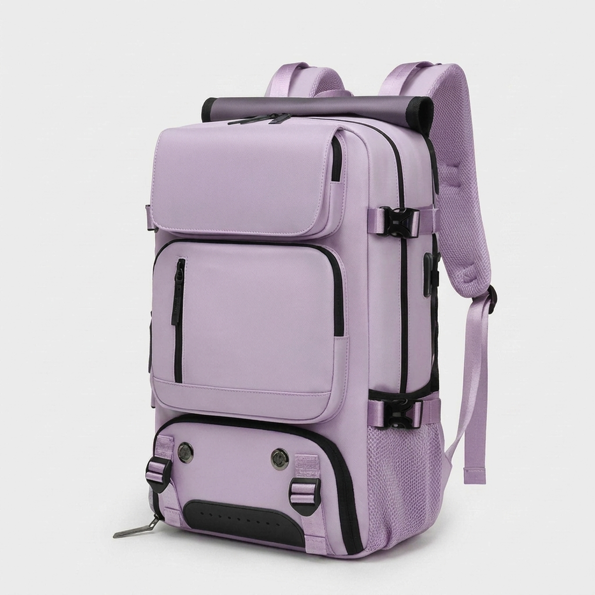 LISTINGOPT::kovosis::large-waterproof-travel-backpack-charge-on-the-go::color-light-purple
