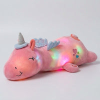 LISTINGOPT::kovosis::lunacorn-leuchtendes-einhorn-kuscheliger-pluschfreund-regenbogen-leds-perfektes-geschenk-fur-kinder::color-rosa