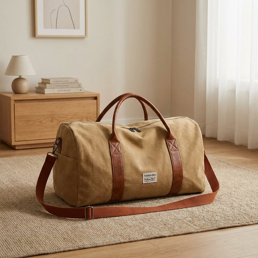 LISTINGOPT::kovosis::luxibag-large-capacity-vintage-washed-travel-duffel-bag-multi-purpose-organizer::01-hero