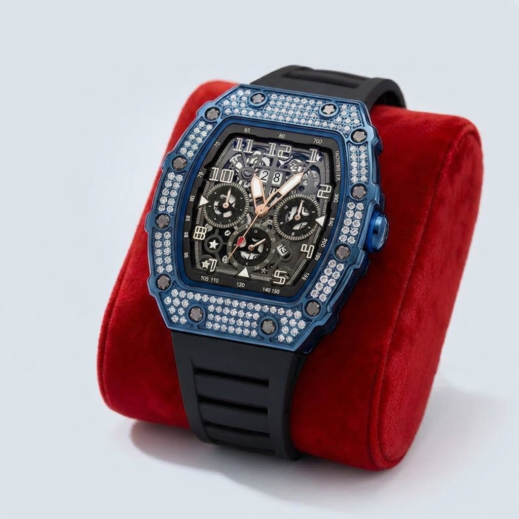 LISTINGOPT::kovosis::luxury-mens-tonneau-shaped-watch-with-rhinestone-embellishment::color-dark-blue