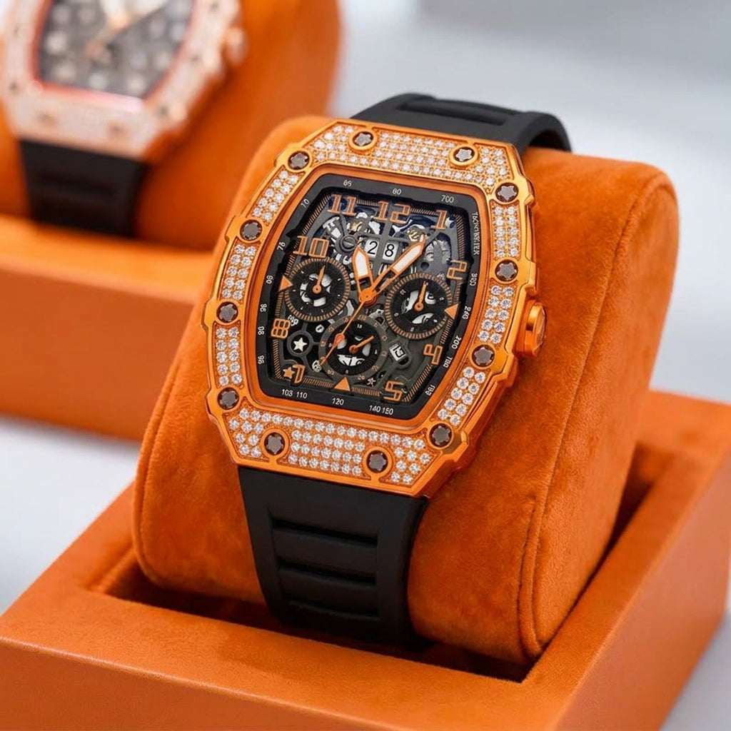 LISTINGOPT::kovosis::luxury-mens-tonneau-shaped-watch-with-rhinestone-embellishment::color-orange