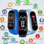LISTINGOPT::kovosis::m6-smart-watch-men-women-fitness-smart-bracelet-sports-band-heart-rate-blood-pressure-monitor-waterproof-multi-function-watches::color-blue