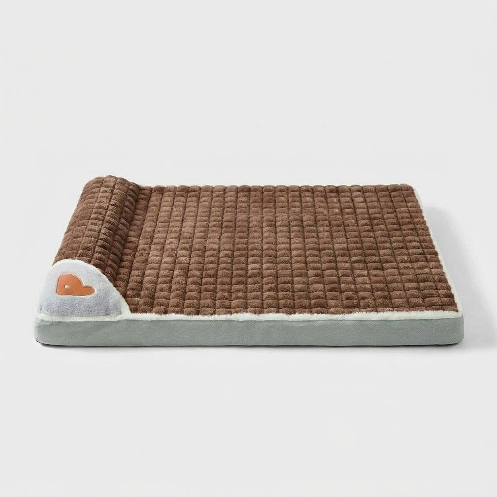 LISTINGOPT::kovosis::machine-washable-dog-bed-removable-orthopedic-puppy-cushion-winter-memory-foam-dog-pillow-for-small-medium-large-dogs-and-cats::color-coffee
