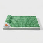 LISTINGOPT::kovosis::machine-washable-dog-bed-removable-orthopedic-puppy-cushion-winter-memory-foam-dog-pillow-for-small-medium-large-dogs-and-cats::color-green