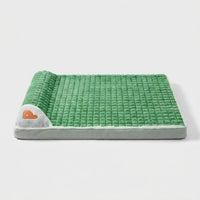LISTINGOPT::kovosis::machine-washable-dog-bed-removable-orthopedic-puppy-cushion-winter-memory-foam-dog-pillow-for-small-medium-large-dogs-and-cats::color-green