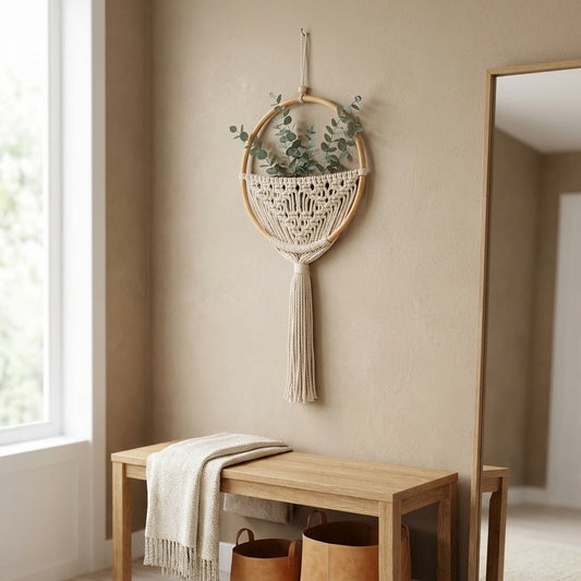 LISTINGOPT::kovosis::macrame-wall-hanging-nordic-ins-door-wall-decoration-home-background-round-wall-tapestry-woven-flower-pot-dorm-room-decor::01-hero