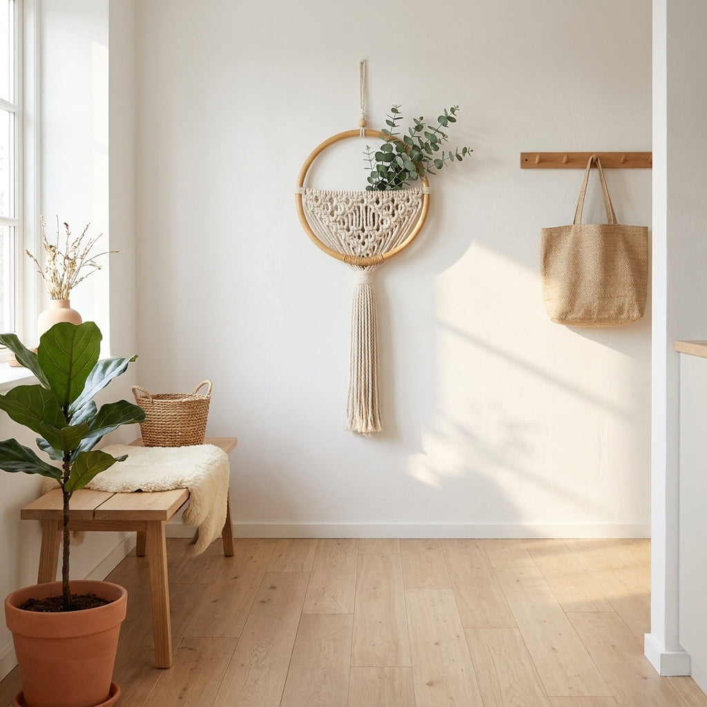 LISTINGOPT::kovosis::macrame-wall-hanging-nordic-ins-door-wall-decoration-home-background-round-wall-tapestry-woven-flower-pot-dorm-room-decor::03-lifestyle