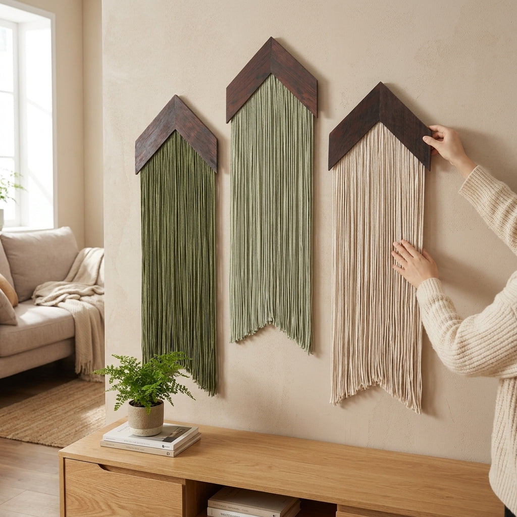 LISTINGOPT::kovosis::macrame-wall-hanging-tapestry-with-wooden-stick-hand-woven-bohemia-tassel-curtain-tapestry-wedding-backgrou-boho-decor::02-inuse