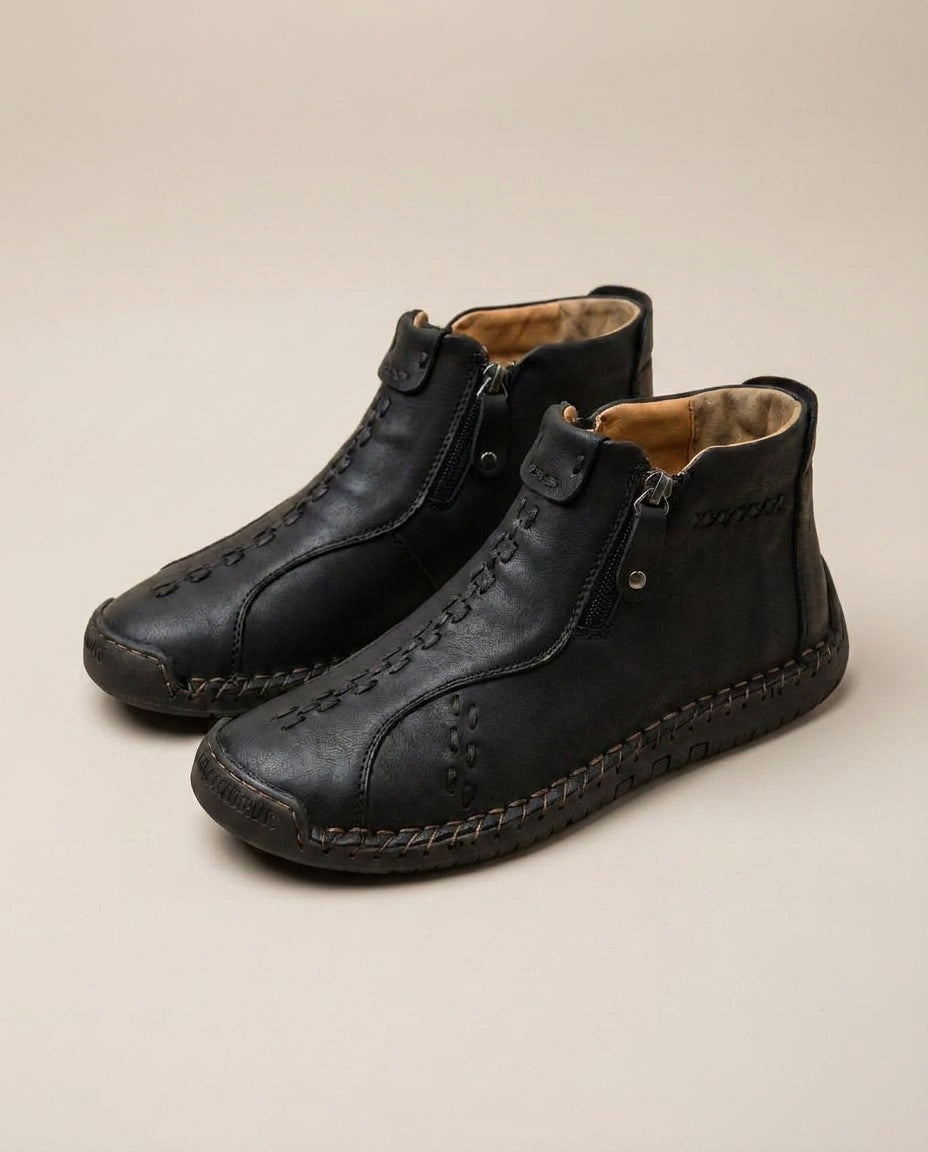 LISTINGOPT::kovosis::mens-handmade-pu-boots-with-zipper-casual::color-black