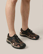 LISTINGOPT::kovosis::mens-leather-sandals-for-men-fisherman-mens-black-brown-grey-size-summer-shoes-male-hiking-shoe-man-casual::01-front