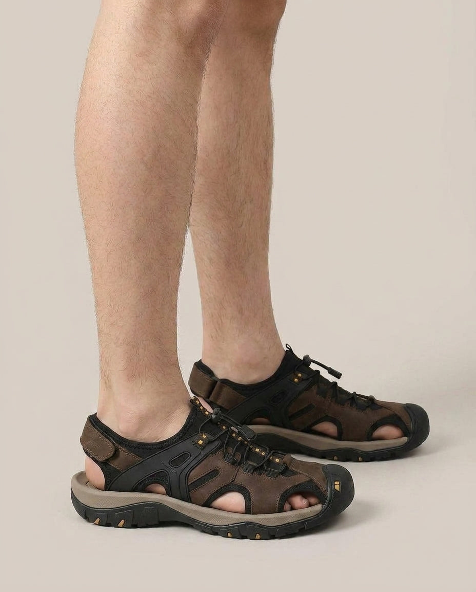 LISTINGOPT::kovosis::mens-leather-sandals-for-men-fisherman-mens-black-brown-grey-size-summer-shoes-male-hiking-shoe-man-casual::02-side