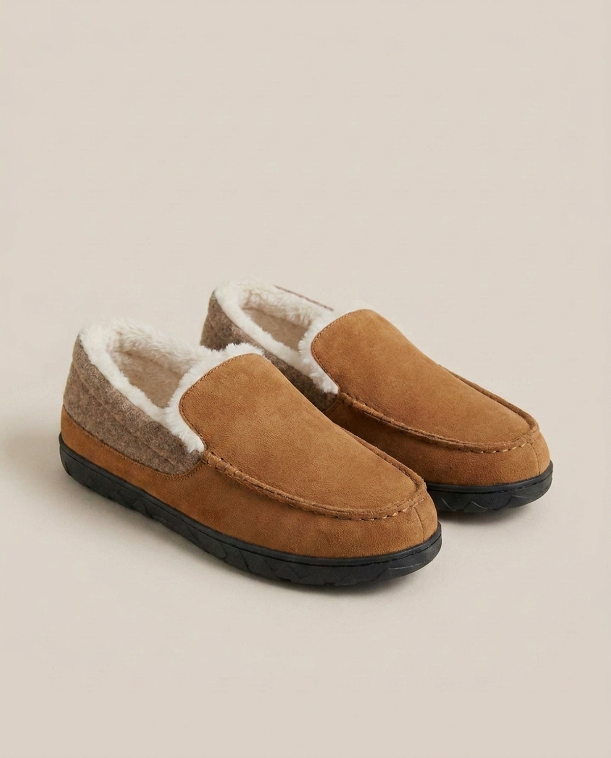 LISTINGOPT::kovosis::mens-man-made-wool-slip-on-shoes-cozy-warmth::color-camel