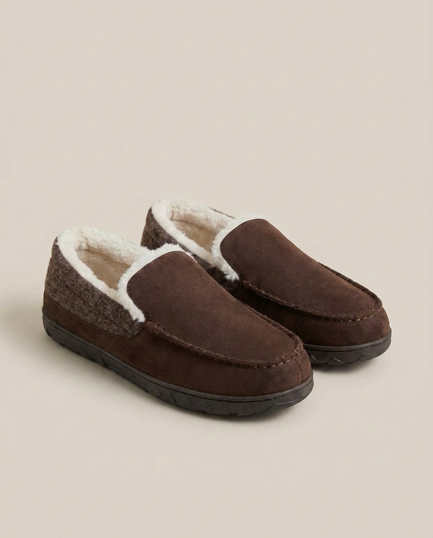 LISTINGOPT::kovosis::mens-man-made-wool-slip-on-shoes-cozy-warmth::color-coffee
