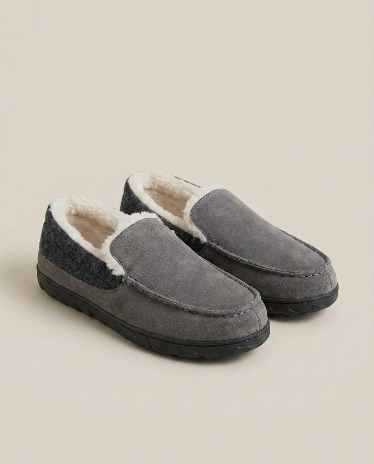 LISTINGOPT::kovosis::mens-man-made-wool-slip-on-shoes-cozy-warmth::color-grey